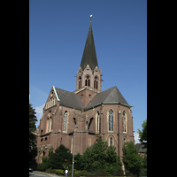 Dortmund, Stiftskirche St. Clara, Kirche von außen aus Chorrichtung