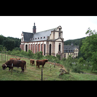 Großlittgen, Zisterzienserabtei, Abteikirche mit Weide