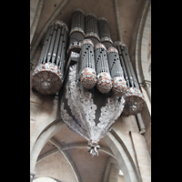 Trier, Dom St. Peter, Orgel von unten