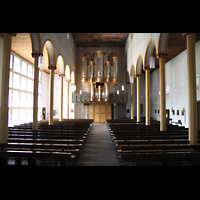 Trier, Marienstiftskirche, Innenraum in Richtung Orgel