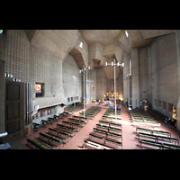 Saarlouis, St. Ludwig, Blick von der Orgelempore in die Kirche