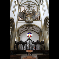 Augsburg, St. Ulrich und Afra, Westwand mit Orgel