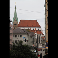 Augsburg, Dom St. Maria, Ansicht von der Karolinenstraße aus