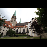 Augsburg, Dom St. Maria, Auenansicht vom Domhof aus