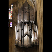 Regensburg, Dom St. Peter, Die neue Rieger-Orgel im nördlichen Querhaus