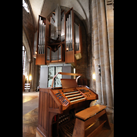 Dortmund, St. Reinoldi, Orgel mit Spieltisch