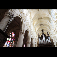 Chalons-en-Champagne, Cathédrale Saint-Etienne, Hauptschiff mit Orgel