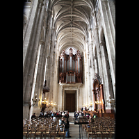 Paris, Saint-Eustache, Hauptschiff in Richtung Orgel
