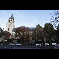 Paris, Saint-Germain des Prs, Seitenansicht mit Turm von auen