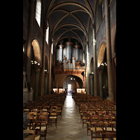 Paris, Saint-Germain des Prs, Hauptschiff in Richtung Orgel