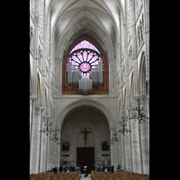 Soissons, Cathédrale Saint-Gervais et Saint-Protais, Westwand mit Orgel