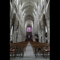 Soissons, Cathédrale Saint-Gervais et Saint-Protais, Hauptschiff in Richtung Chor