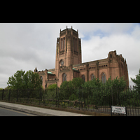 Liverpool, Anglican Cathedral, Kathedrale von der Hope Street aus gesehen