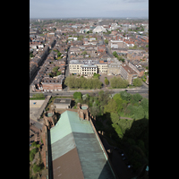 Liverpool, Anglican Cathedral, Blick vom Turm in Richtung Metropolitan Cathedral