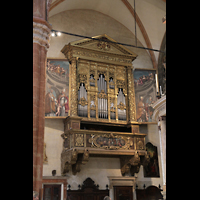 Verona, Cattedrale S. Maria Assunta, Empore der Evangelienorgel