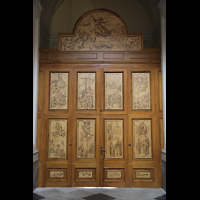 Sorrento, Cattedrale, Türen des Seitenportals