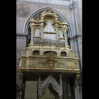 Napoli (Neapel), Cattedrale di S. Maria Assunta, Prospekt der Hauptorgel, linker Teil