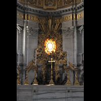 Roma (Rom), Basilica S. Pietro (Petersdom), Cathedra Petri (Reliquienschrein) im Chorraum