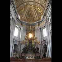 Roma (Rom), Basilica S. Pietro (Petersdom), Chorraum mit Cathedra Petri
