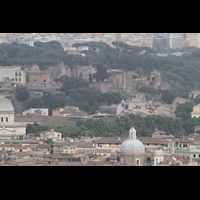 Roma (Rom), Basilica S. Pietro (Petersdom), Blick von der Kuppel zum Forum Romanum und Palatin