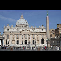 Roma (Rom), Basilica S. Pietro (Petersdom), Petersplatz mit Petersdom und Obelisk