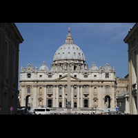 Roma (Rom), Basilica S. Pietro (Petersdom), Petersdom von der Via della Cinciliazione aus gesehen