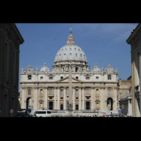 Roma (Rom), Basilica S. Pietro (Petersdom), Petersdom von der Via della Cinciliazione aus gesehen