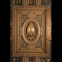 Roma (Rom), Basilica di San Giovanni in Laterano, Detail der Kassettendecke