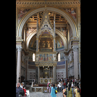Roma (Rom), Basilica di San Giovanni in Laterano, Chorraum mit Ziborium