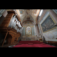 Roma (Rom), Basilica S. Maria degli Angeli e dei Martiri, Seitenschiff mit Orgel