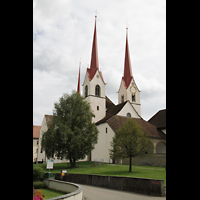 Muri, Klosterkirche, Ansicht von der Straße aus