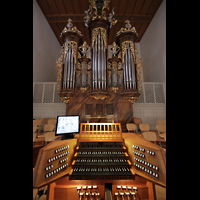 Aarau, Stadtkirche, Große Orgel mit Spieltisch