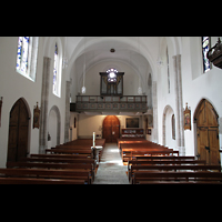 Sion (Sitten), St. Theodul, Innenraum in Richtung Orgel