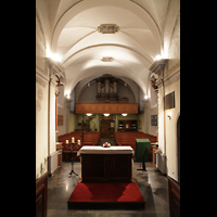 Choëx, Saint-Silvestre, Innenraum in Richtung Orgel