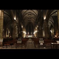 Lyon, Saint-Bonaventure, Innenraum in Richtung Chor und Orgel