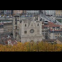 Lyon, Cathédrale Saint-Jean, Ansicht von Notre-Dame de Fourvière