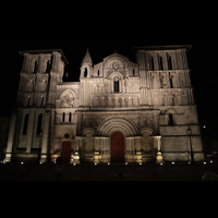 Bordeaux, Sainte-Croix, Fassade bei Nacht