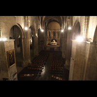 Bordeaux, Sainte-Croix, Blick von der Orgelempore in die Kirche
