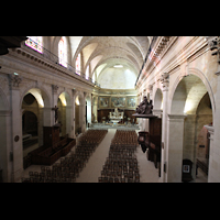 Bordeaux, Notre-Dame, Blick von der Orgelempore in die Kirche