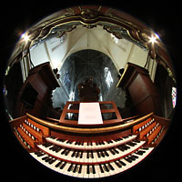 Bordeaux, Saint-Michel, Spieltisch und Orgel