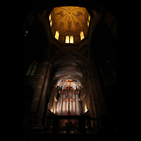 Lyon, Saint-François-de-Sales, Blick in die Kuppel und zur Orgel