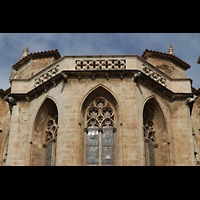 Palma de Mallorca, Catedral La Seu, Spitzbögen und Dach des Chores