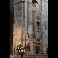 Speyer, Kaiser- und Mariendom, Chororgel und Marienstatue