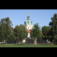 Berlin, Schloss Charlottenburg, Eosander-Kapelle, Auenansicht vom Schlosspark