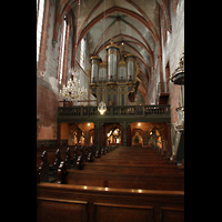 Strasbourg (Straßburg), Saint-Pierre-le-Jeune Protestant, Blick vom Chor auf den Lettner und die Ostseite der Orgel