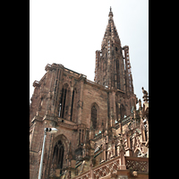 Strasbourg (Straßburg), Cathédrale Notre-Dame, Turm von hinten