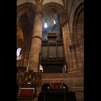Strasbourg (Straßburg), Cathédrale Notre-Dame, Chororgel vom Chorraum aus gesehen