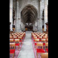 Schwbisch Hall, Stadtpfarrkirche St. Michael, Blick vom Chor zur Orgel