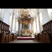 Ebersmunster (Ebersmünster), Église Abbatiale (Abteikirche), Hochaltar und Chorgestühl