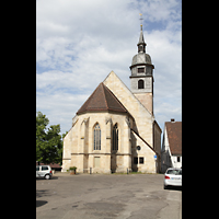 Böblingen, Ev. Stadtkirche, Außenansicht auf den Chor